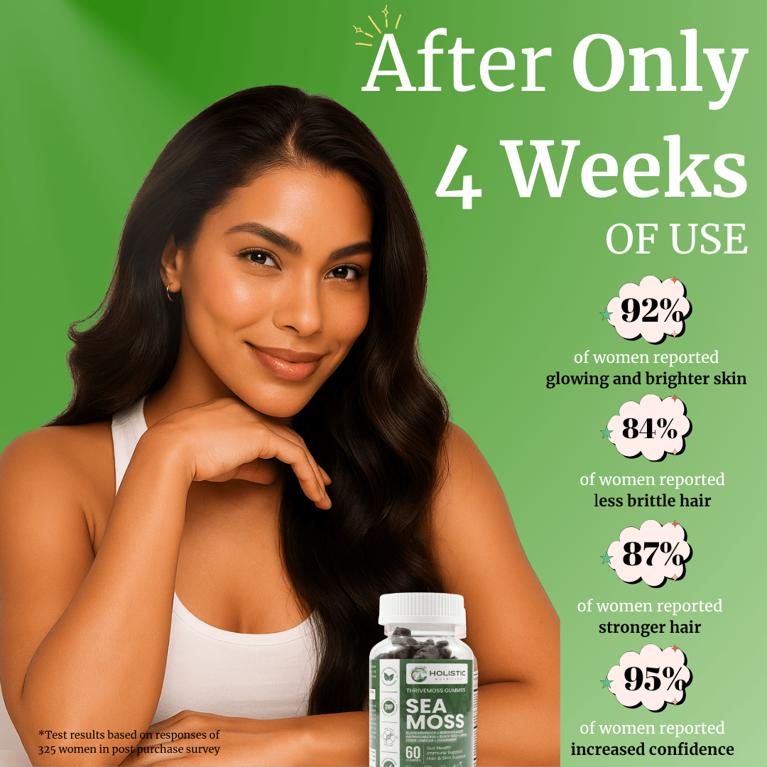 Holistic Nutra™ 10-IN-1 THRIVEMOSS Skin & Hair Gummies
