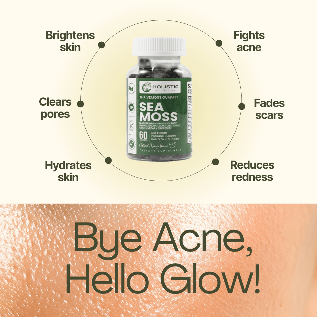 Holistic Nutra™ 10-IN-1 THRIVEMOSS Skin & Hair Gummies